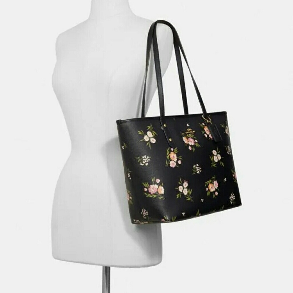 🌷NEW🌼Authentic Coach Daisy Print City Zip Tote🌷 - Picture 3 of 8